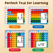 Fun Math Learning Set: Flash Cards & Pop Fidget Board