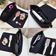 2-in-1 Hair Tool Travel Bag with Heat-Resistant Mat – Portable Storage for Straighteners, Flat Irons
