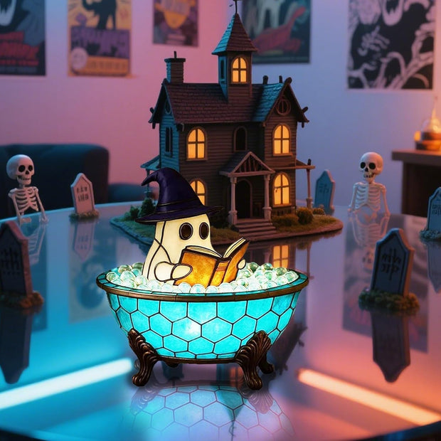 ✨ Ghostly Glow Bubble Lamp – Fun & Creepy Halloween Decoration