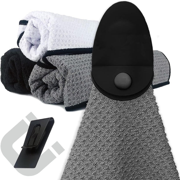 Magnetic Sports Towel – Quick Dry & Portable with Storage