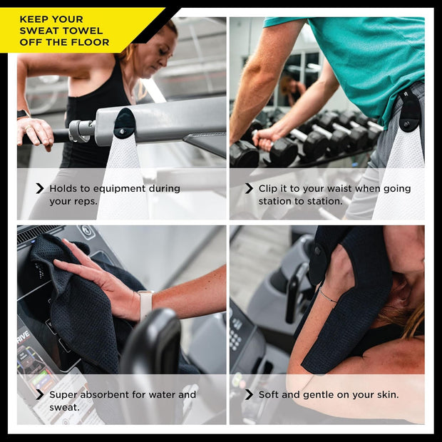 Magnetic Sports Towel – Quick Dry & Portable with Storage