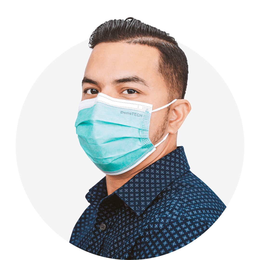 Disposable Mask ASTM Level 3 (Box of 50), Size: Regular