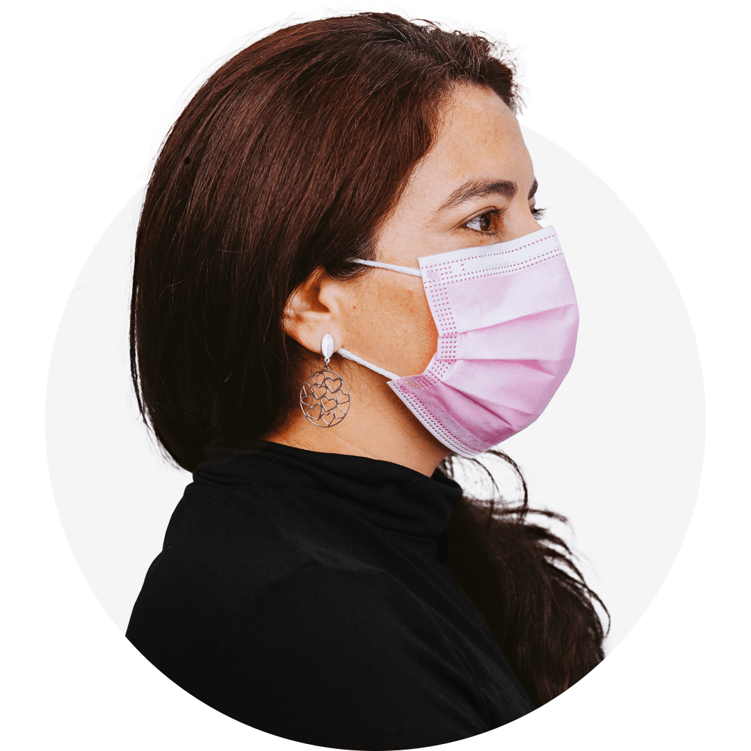 Disposable Mask ASTM Level 3 (Box of 50), Size: Regular