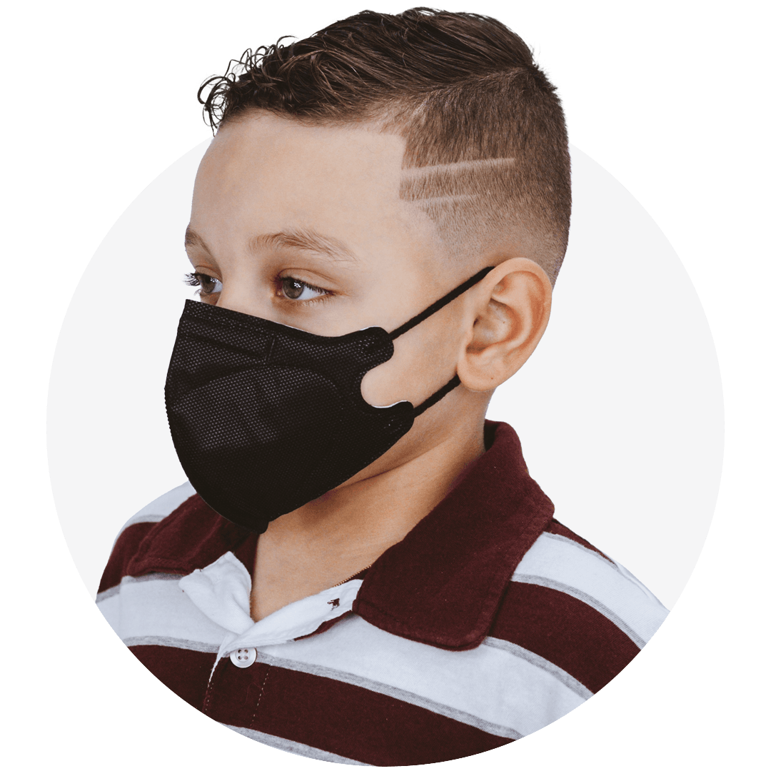 Kids Extra Small Particulate Respirator Fold Style With Earloops  (Box of 20)