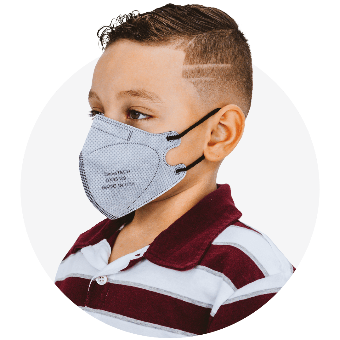 Kids Extra Small Particulate Respirator Fold Style With Earloops  (Box of 20)