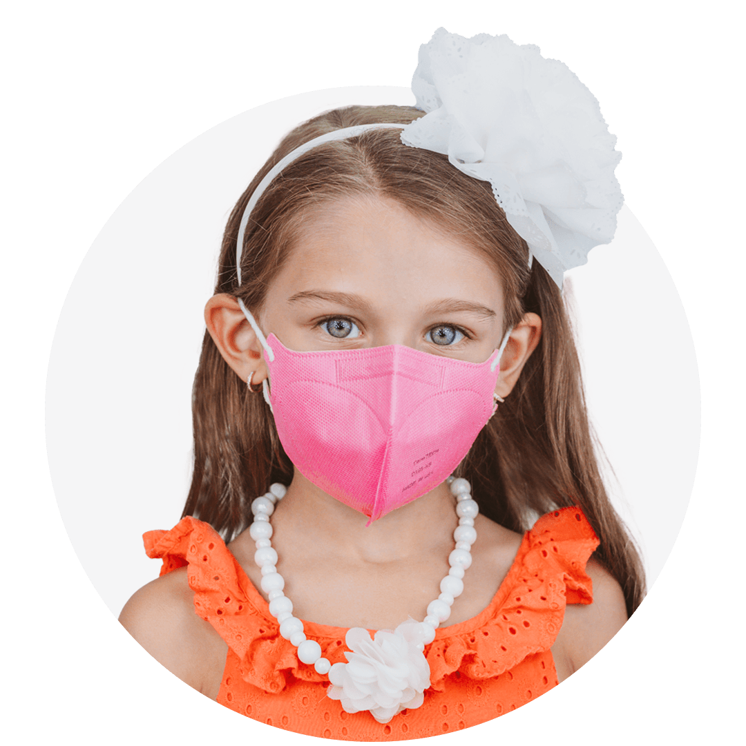 Kids Extra Small Particulate Respirator Fold Style With Earloops  (Box of 20)