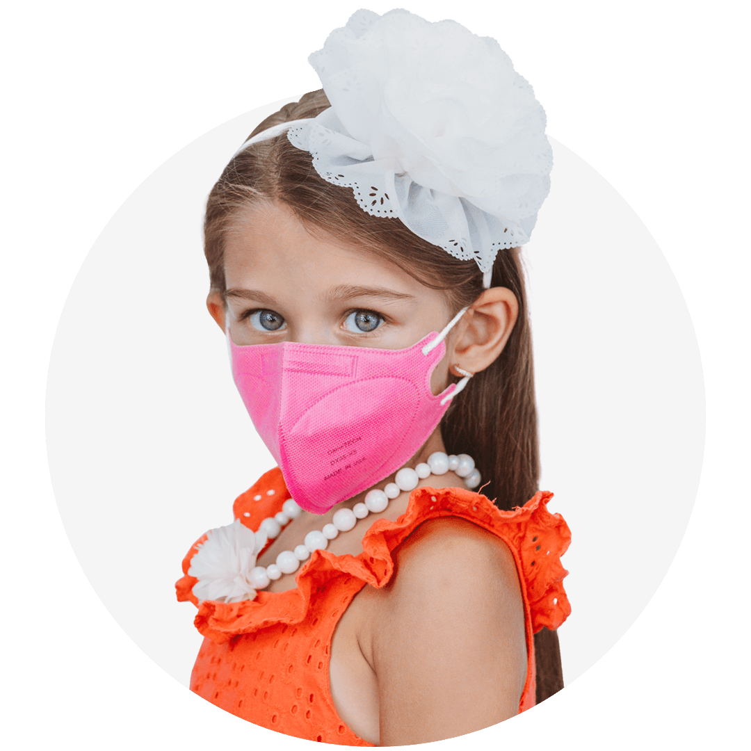 Kids Extra Small Particulate Respirator Fold Style With Earloops  (Box of 20)
