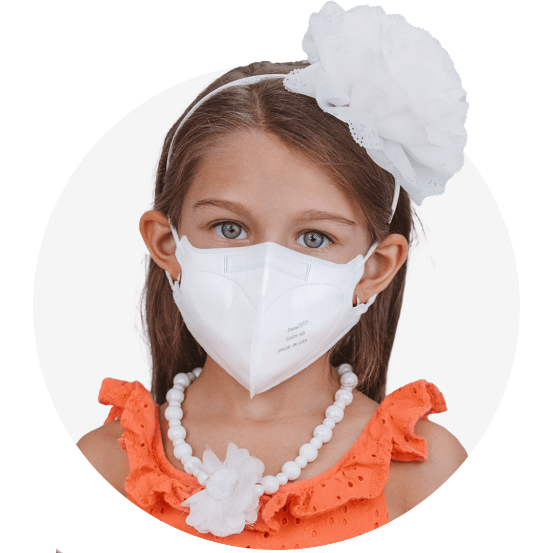 Kids Extra Small Particulate Respirator Fold Style With Earloops  (Box of 20)
